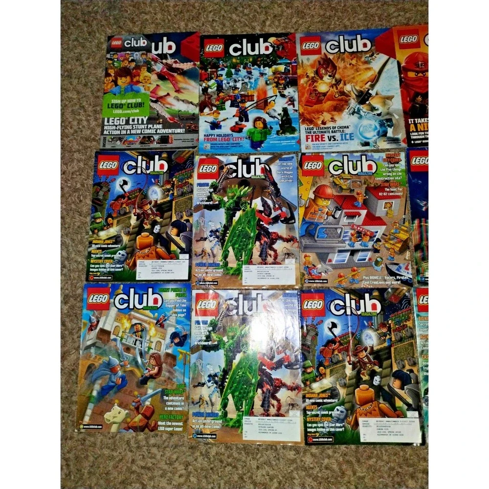 Lot Of 15 Rare Lego Club Magazines and Promotional Catalogs! Great‎ Condition!